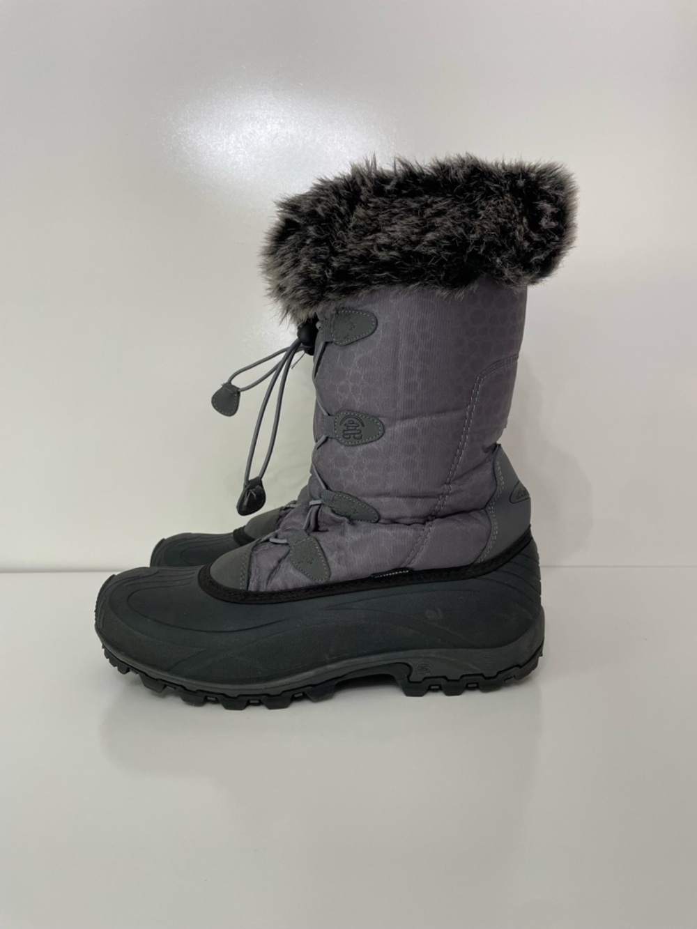 Kamik Women's Momentum Gray Winter Snow Boots, size 10